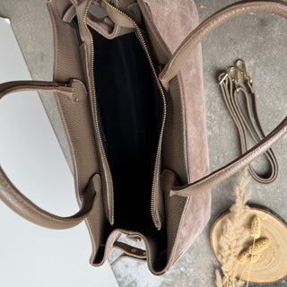 Pippa De Luxe Tasche - Wildleder Taupe