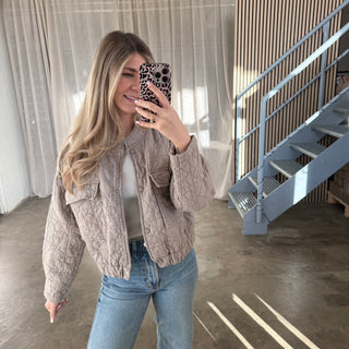Steppjacke Spring - Taupe