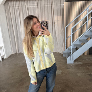 Strickjacke Romy - Butteryellow