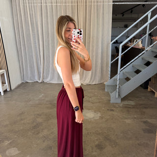 Basic Stoffhose - Bordeaux (XS-XXL)