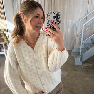 Strickjacke Milli - Creme