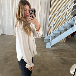 Rüschen Bluse - Creme
