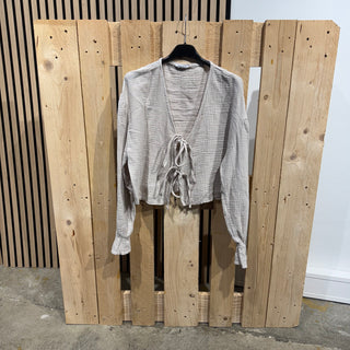 Musselinbluse Small Bow
