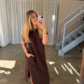Oversize Kleid Molly - Espresso