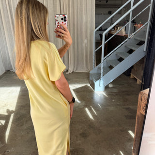 Oversize Kleid Molly - Butter Yellow