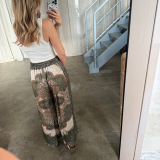 Seidenhose Toskana - Olive