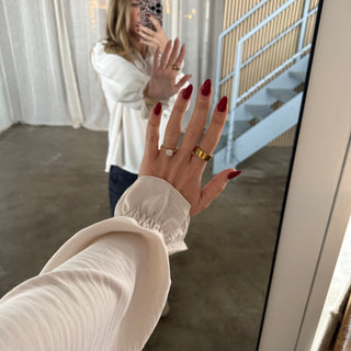 Rüschen Bluse - Creme