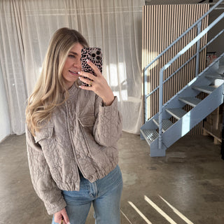 Steppjacke Spring - Taupe