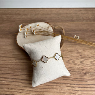 ROSIE Armband | Gold Weiß