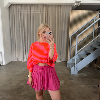 Oversize T-Shirt Solei - Pink x Orange