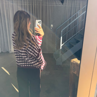 Pops Pulli Stripes - Bordeaux