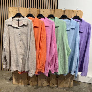 Musselinbluse Oversize