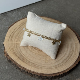 Flora Pearls Armband | Gold