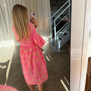 Kleid Bella -  Light Coral x Pink