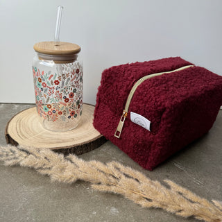Muttertags Special - Glas Cup Flowers x Fluffy Bag