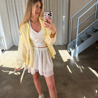 Soft Flow Shorts - Weiß
