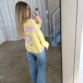 Strickjacke 99 - Butteryellow