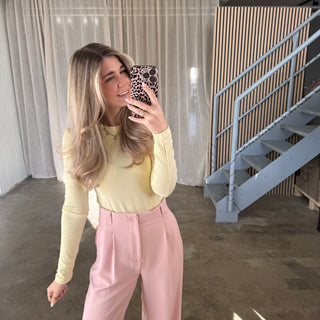 Basic Longsleeve Thick - Butter Yellow