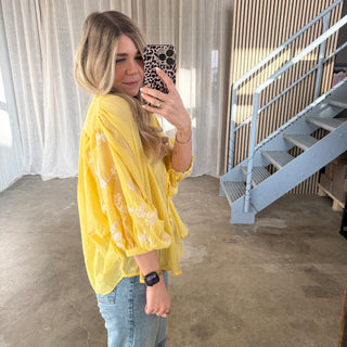 Flora Bluse - Gelb