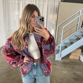 Autumn Bordeaux Bomberjacke