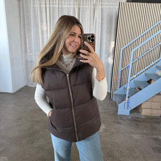 Outdoor Weste - Dunkelbraun