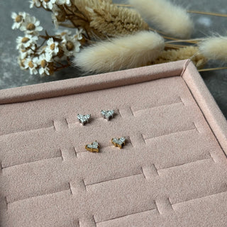 Mini Shiny Hearts Stecker | Gold