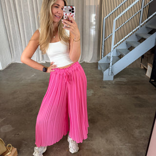 Plissee Hose - Pinky