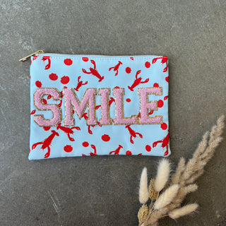 Smile Kosmetiktasche - Hellblau