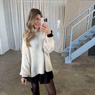 Blusen-Kleid - Schwarz