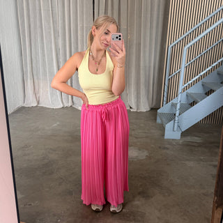 Plissee Hose - Pinky
