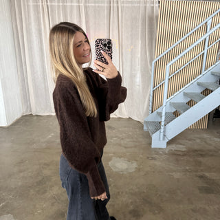 Strickpullover Trumpets - Dunkelbraun