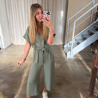 Classy Jumpsuit - Olive