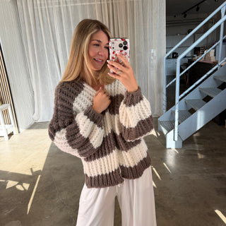 Strickjacke Lima - Taupe