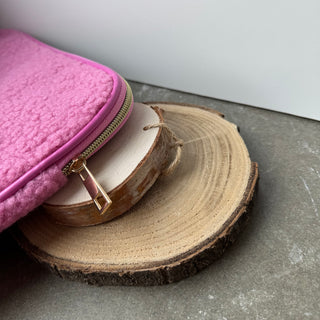 Fluffy Laptop Case - Farbe Pink