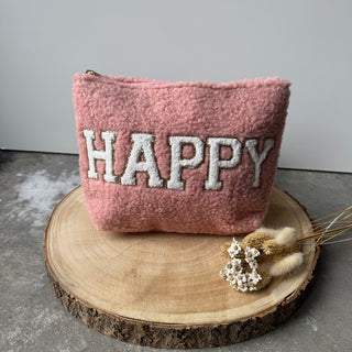 Fluffy Autumn Kosmetiktasche - Rosa