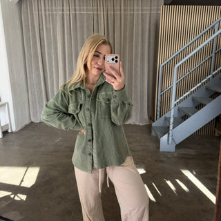 Cord Jacke - Olive