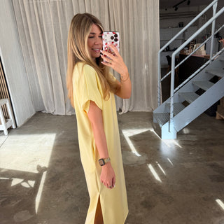 Oversize Kleid Molly - Butter Yellow