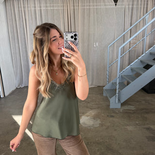 Shiny Top - Olive