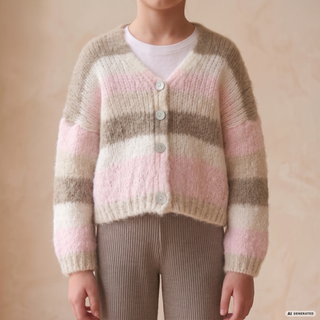 Strickjacke Leonie KIDS - Rosa