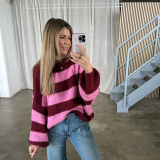 Pulli Blocks  - Bordeaux x Pink