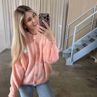 Believe Strickjacke - Coral
