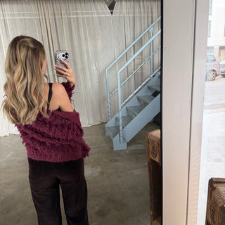 Strickjacke Lexi - Bordeaux