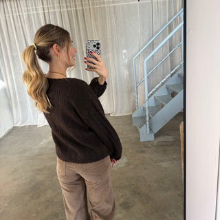 Strickjacke Milli - Braun