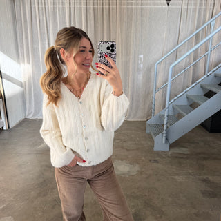 Strickjacke Milli - Creme