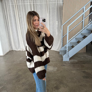 Pulli Blocks  - Braun x Creme