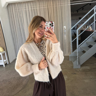 Strickjacke Trumpets - Creme