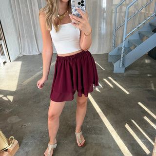 Soft Flow Shorts - Bordeaux