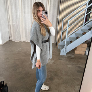Poncho - Grau
