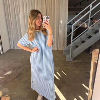 Oversize Kleid Molly - Double Blue | TALL