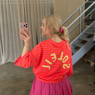 Oversize T-Shirt Solei - Pink x Orange